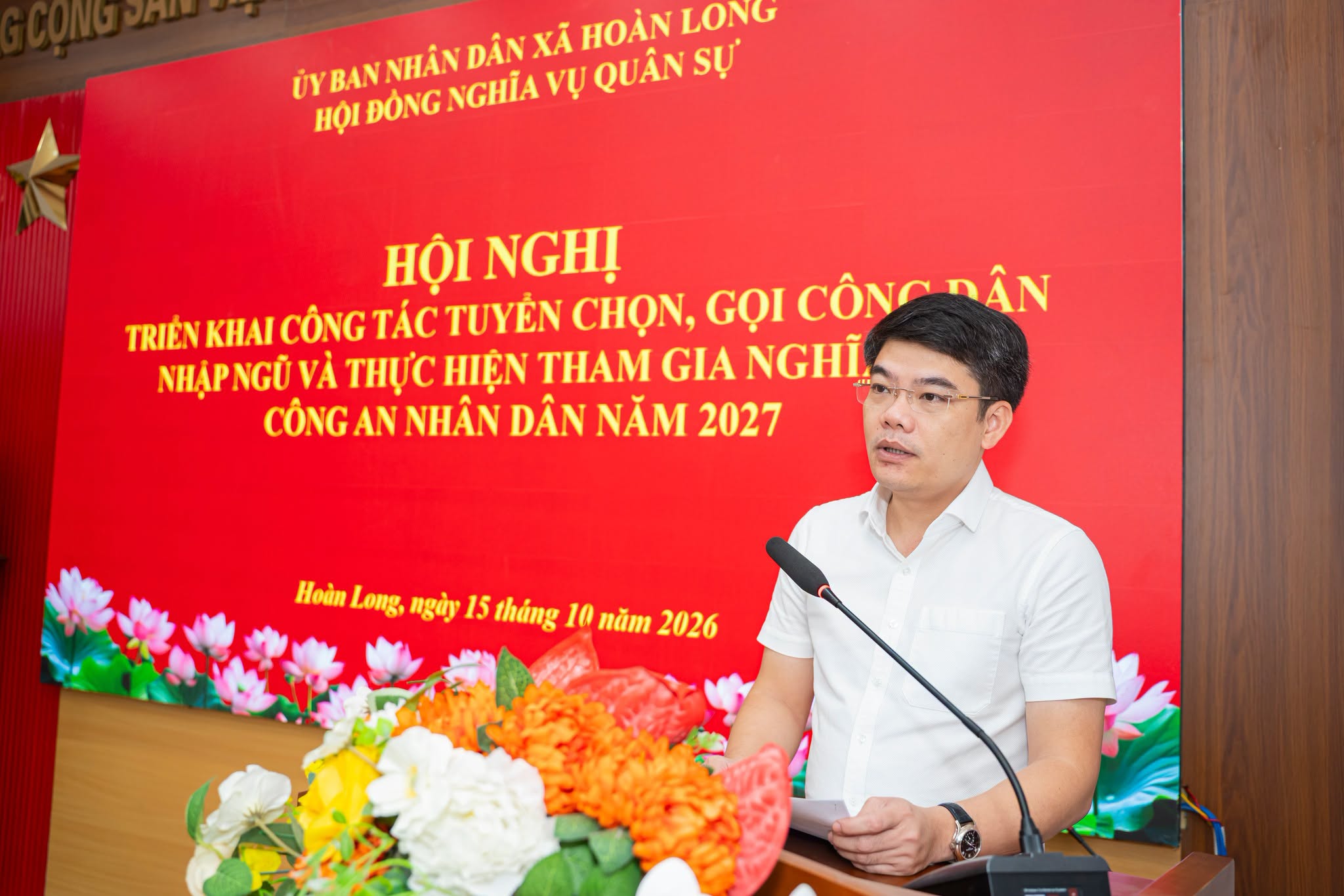 Hoàn Long triển khai công tác tuyển chọn, gọi công dân nhập ngũ năm 2027